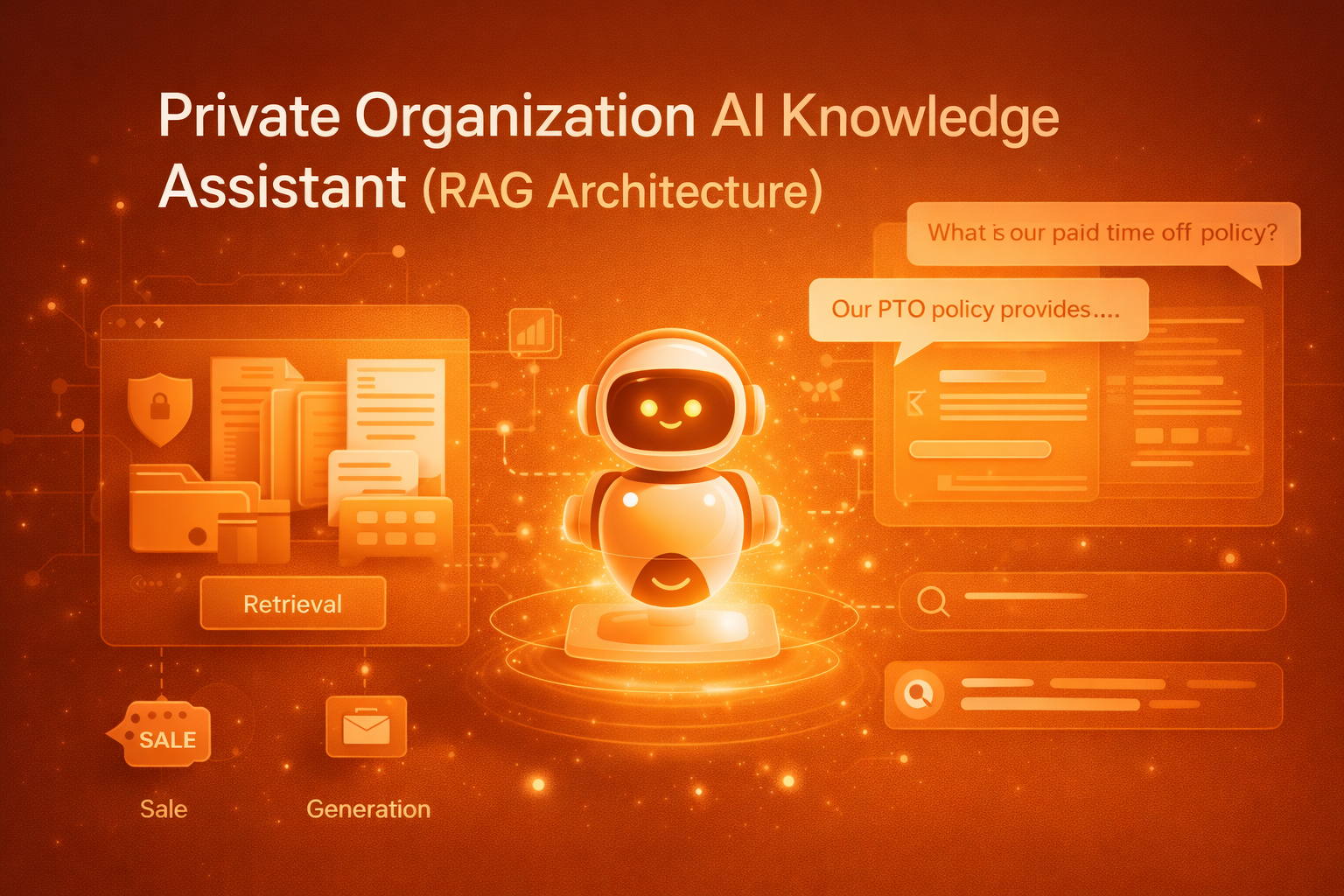 Private AI assistant interface with knowledge graph overlays